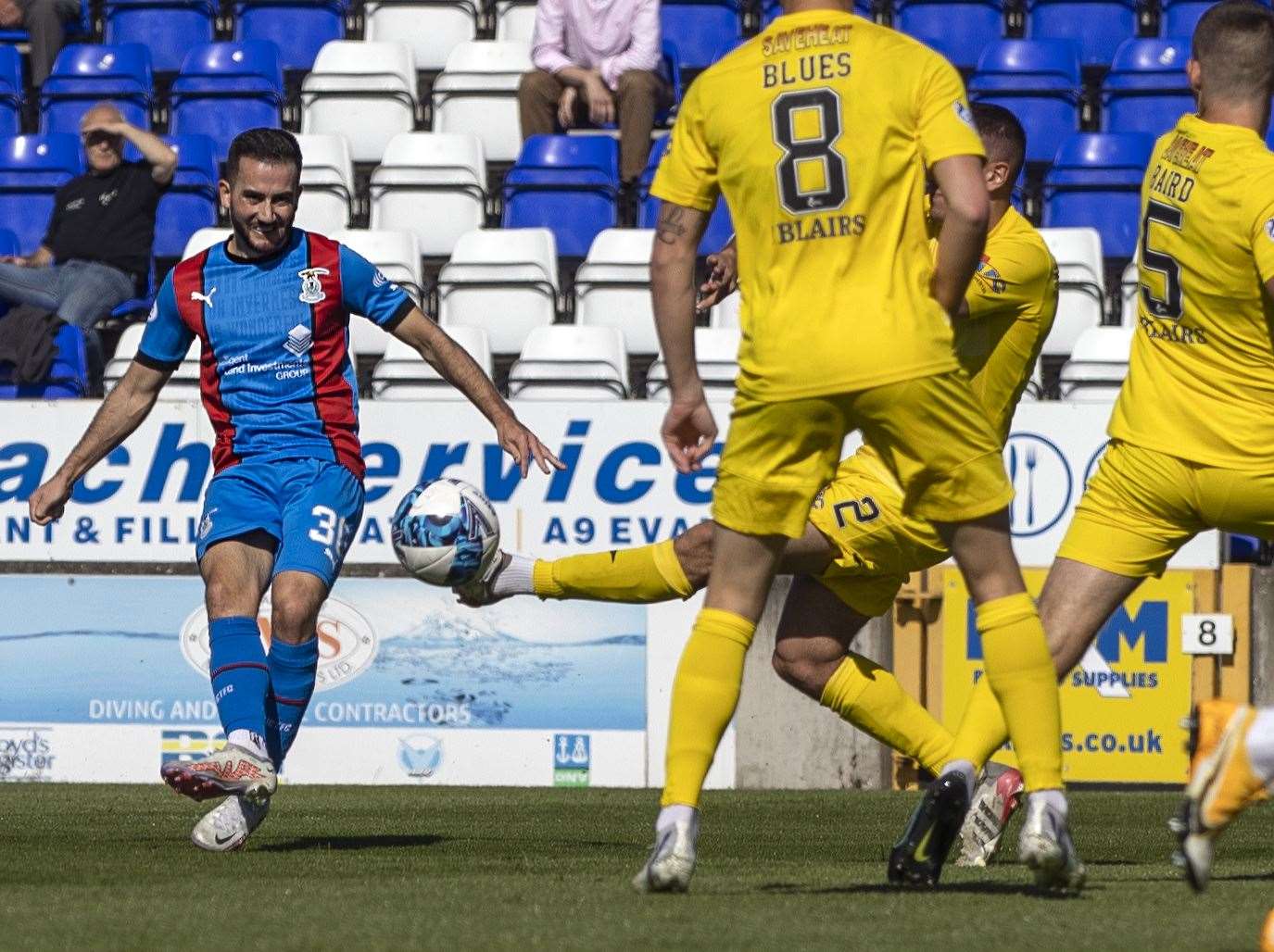 Steven Boyd's strike made the difference for ICT away at Cove. Picture: Ken Macpherson