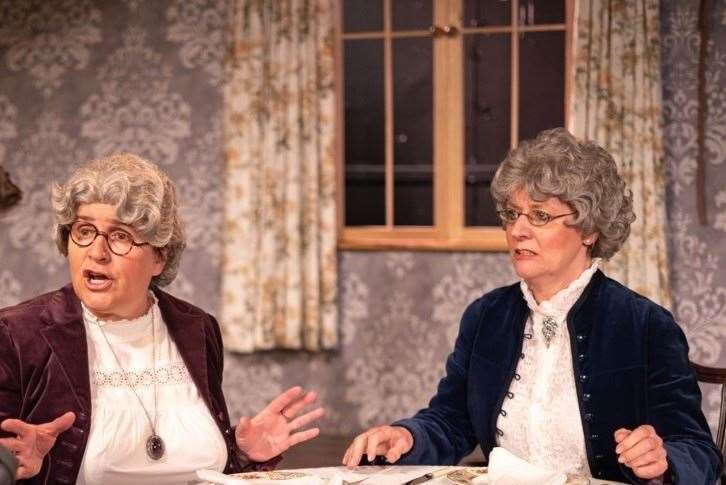 Sisters Abby (Caroline Nicol) and Martha Brewster (Aileen Hendry. Picture: Matthias Kremer
