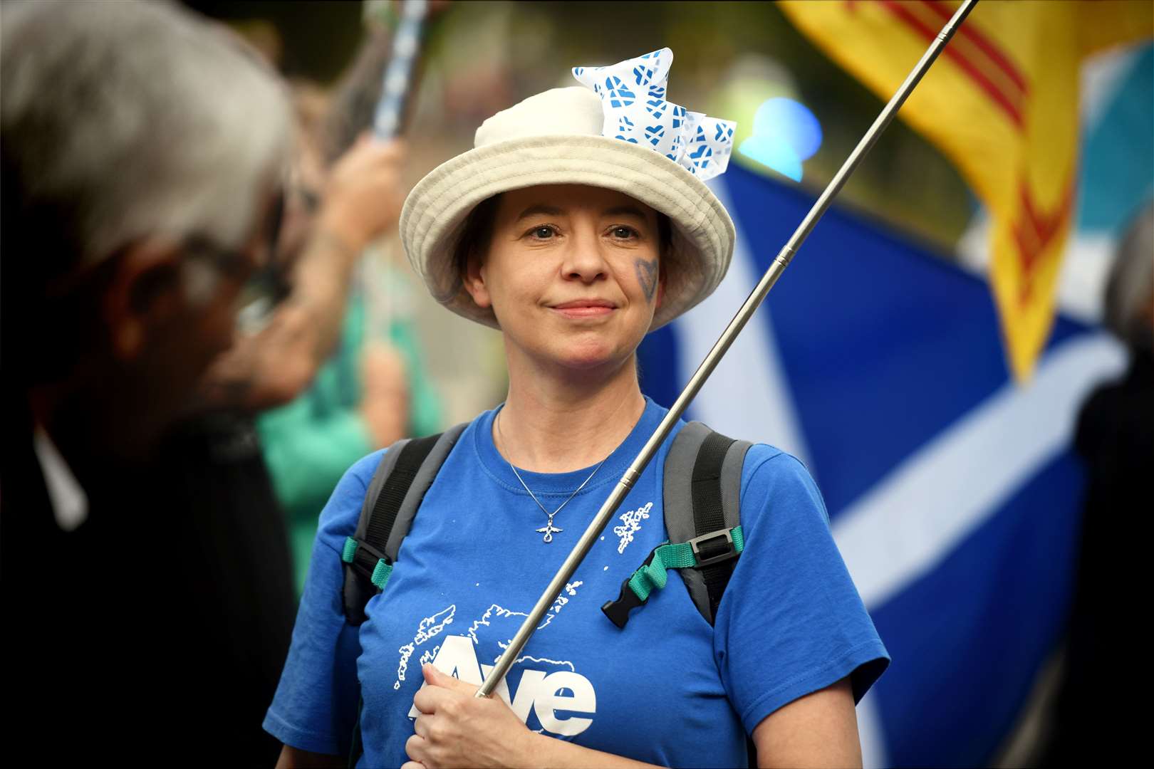 Waiting to join the march. Picture: James Mackenzie.