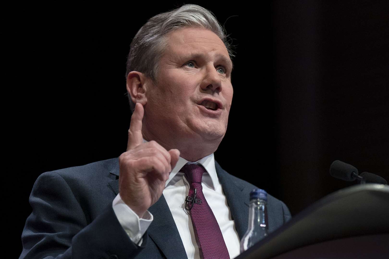 Labour leader Sir Keir Starmer called for a ‘ceasefire that lasts’ in the Middle East while speaking in Glasgow (Jane Barlow/PA)