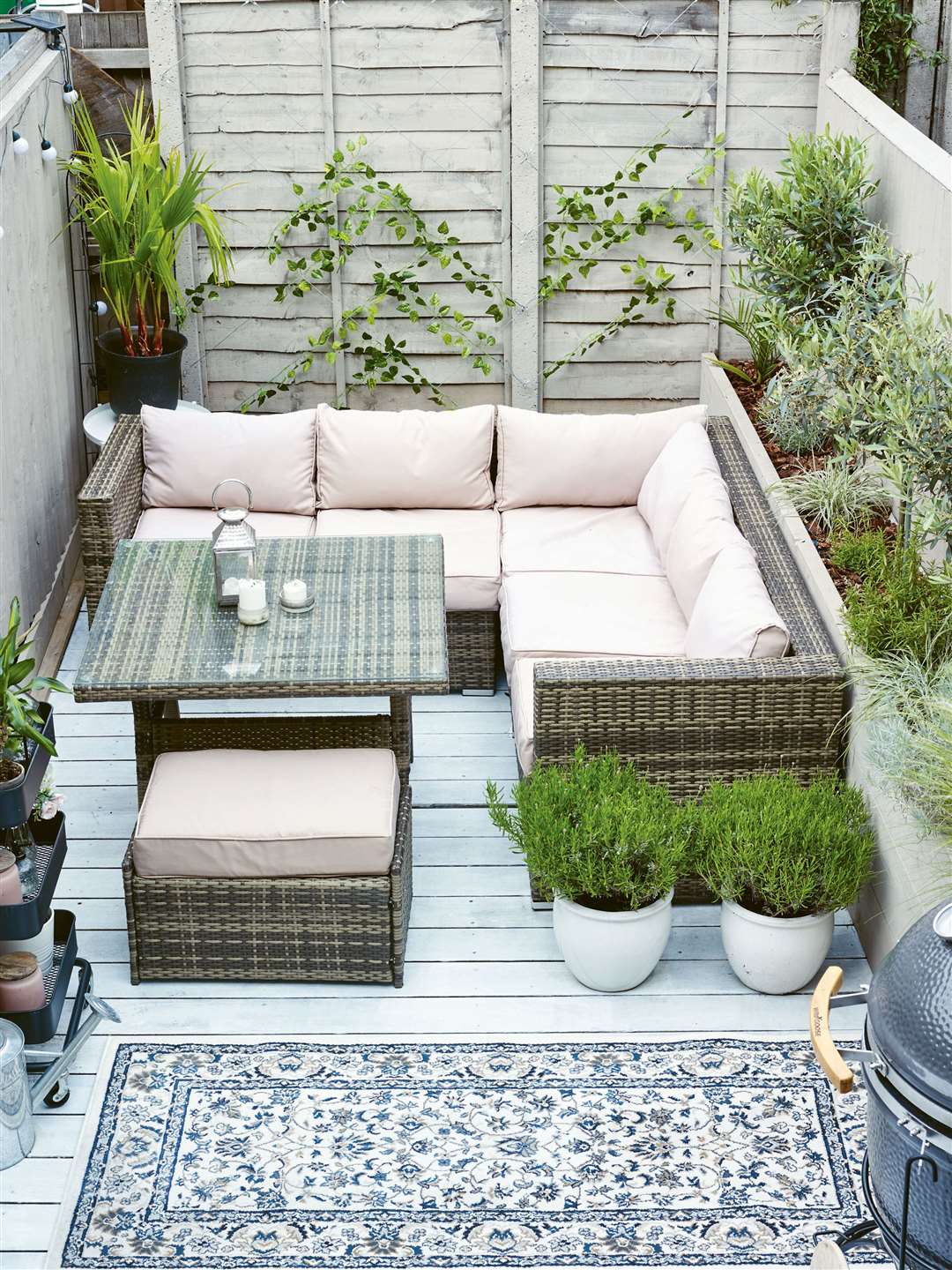 A small garden can be turned into an outdoor room. Picture: Jason Ingram/Mitchell Beazley/PA