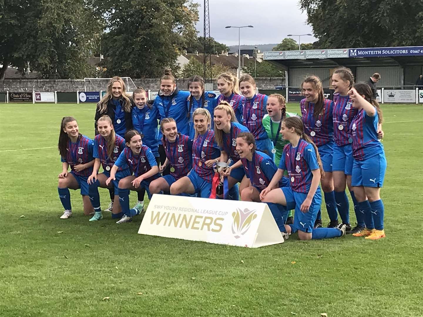 Inverness Caley Thistle's under-16 girls beat Ross County to win the North League Cup last month.