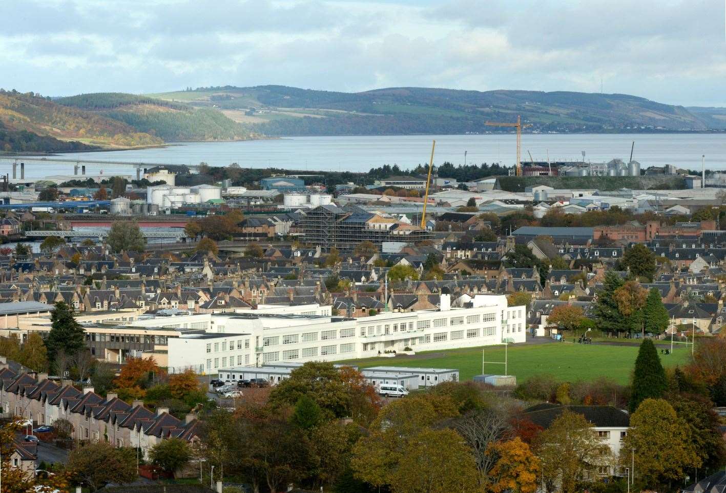 Inverness High School from Tomnahurich Cemetery. Picture: James Mackenzie.