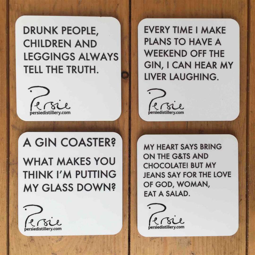Gin coasters.