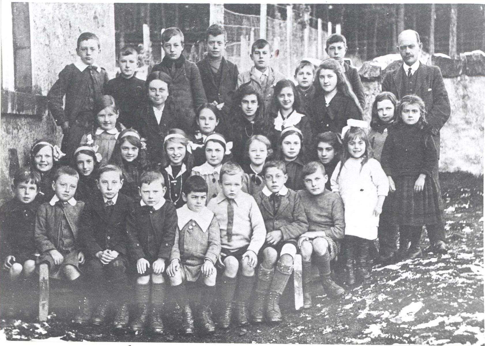 A photograph of Moy School, circa 1890.