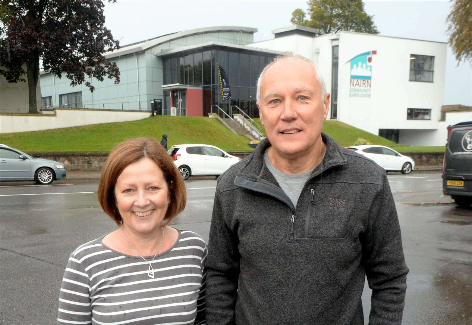 Nairn Community & Arts Centre almost has a net zero carbon footprint: Sam Morrison, Centre Manager and Bob Ferenth, Centre Director. Picture: James Mackenzie.