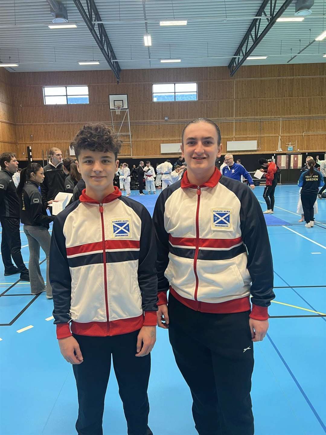 Karate Alba students Jamie Borthwick and Leo Erdmanis earned podium places at the 2024 Swedish Karate Open.