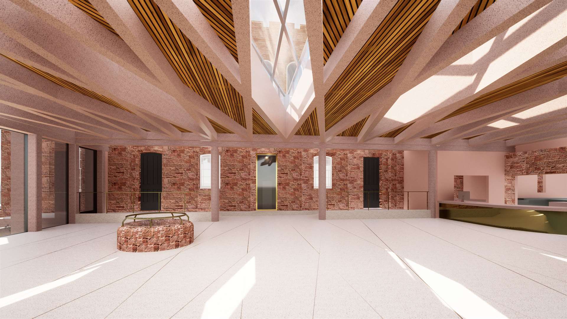 Inverness Castle interior. Artist impression by LDN Architects.