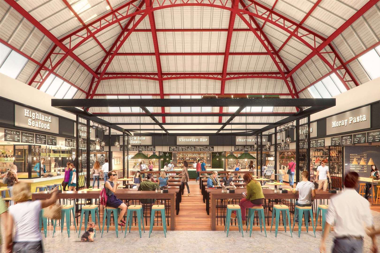 An artist's impression of the revamped Victorian Market.