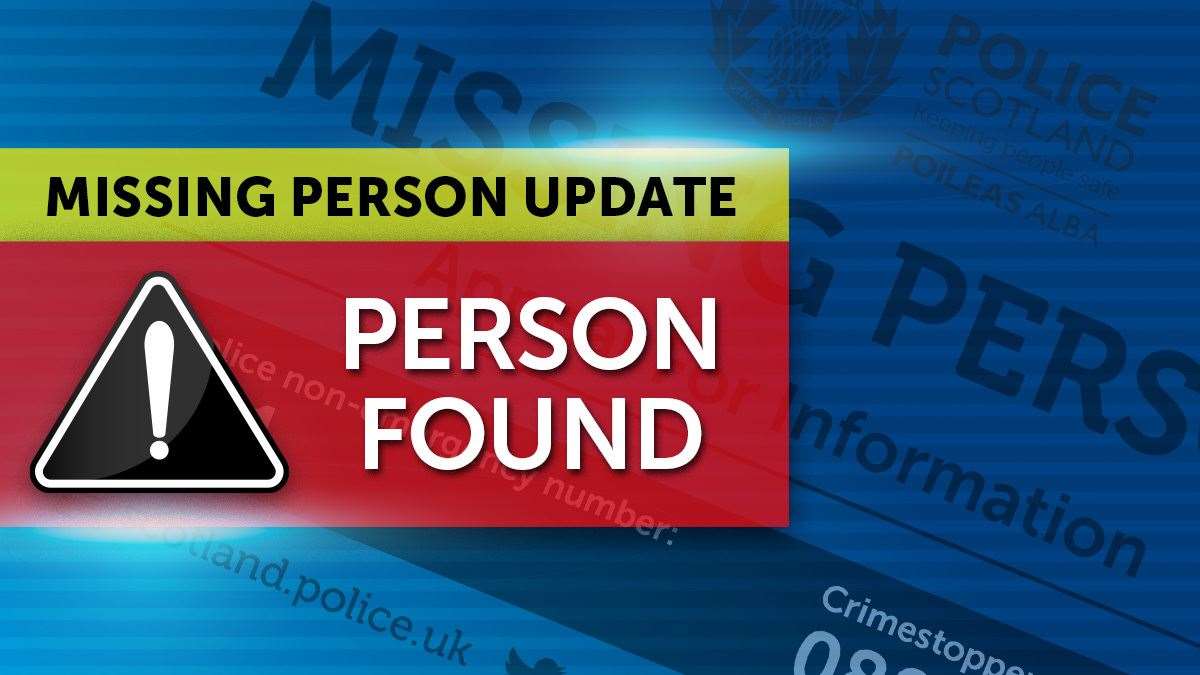 Scott Hunter has been found safe and well.