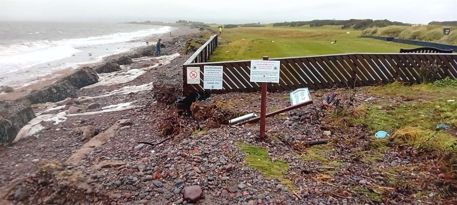 Fortrose and Rosemarkie Golf Club are looking to raise six figures to help combat coastal erosion around the course. Pictures: Fortrose and Rosemarkie Golf Club