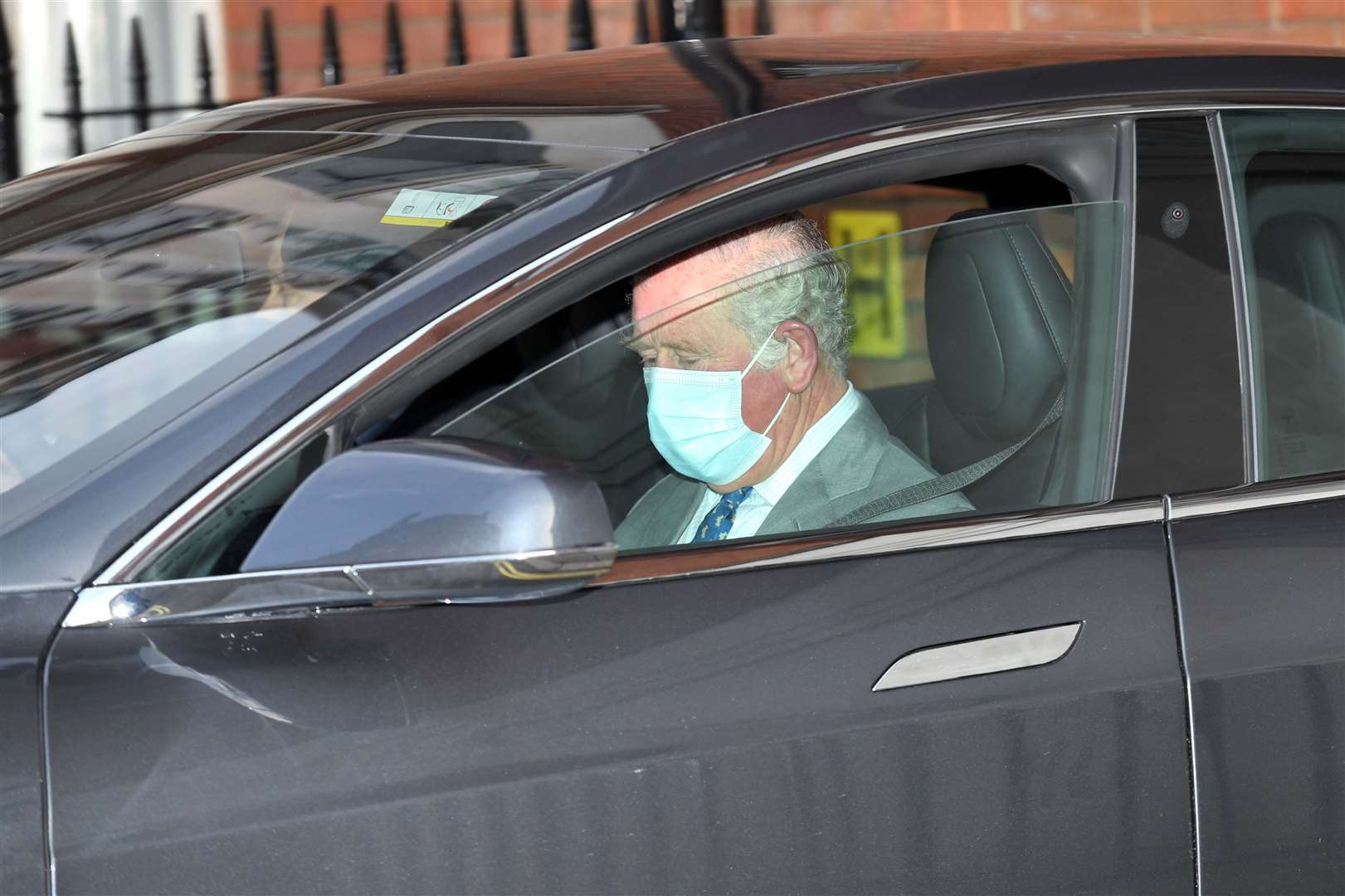 The Prince of Wales leaving King Edward VII’s Hospital after visiting his father (Dominic Lipinski/PA)