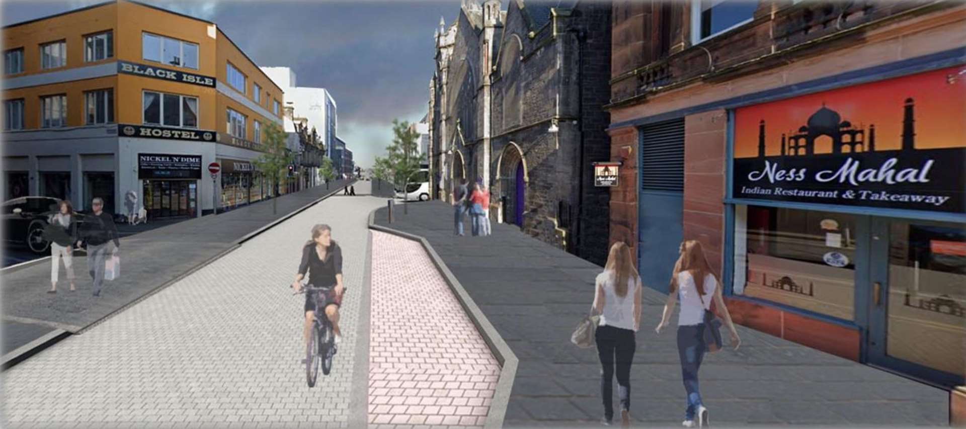 How Academy Street could look at East Church.