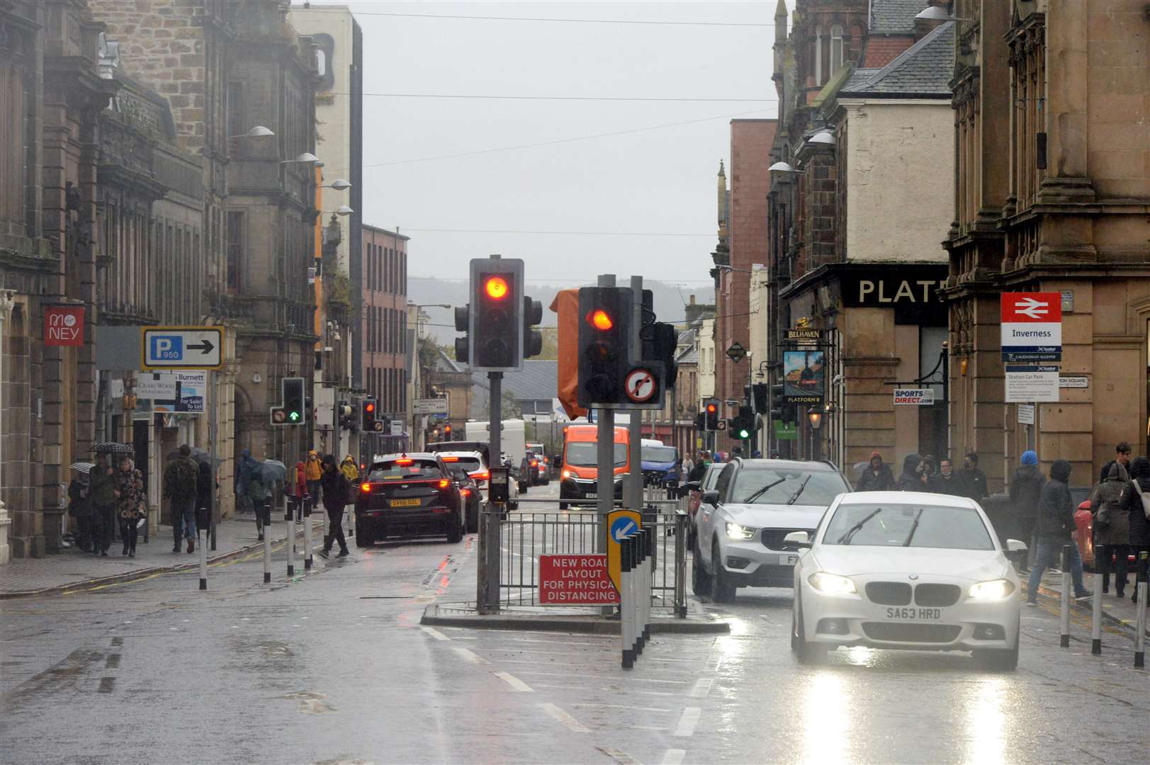 Academy Street has returned some of Scotland's worst street pollution readings in recent years. Picture: James Mackenzie.