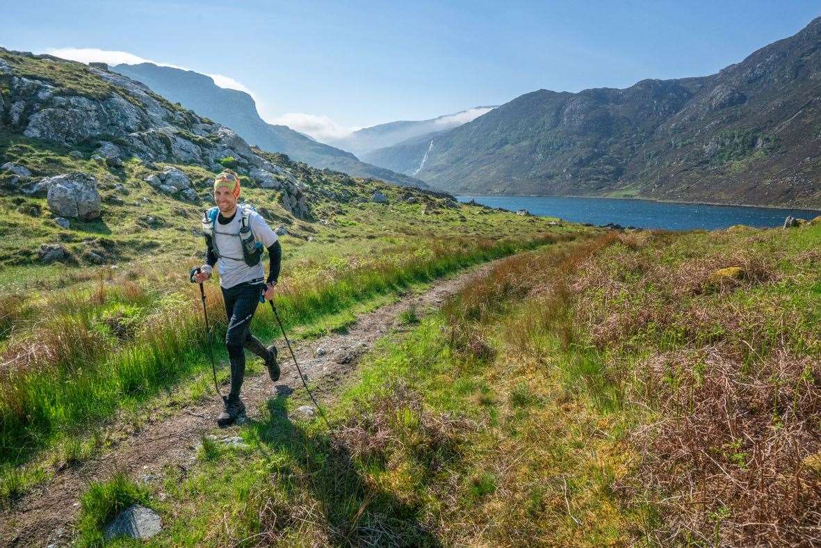 Enjoying the north-west Highlands on the route of the Cape Wrath Ultra. Picture: Steve Ashworth