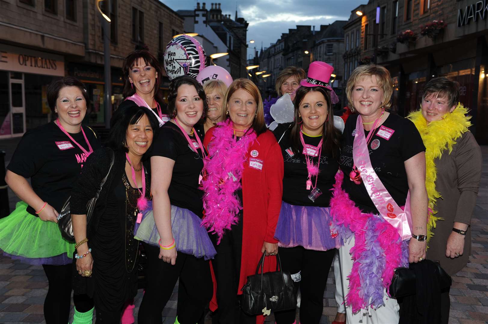 Hen night with family and friends with meal at Little Italy for Mary Anne Lynch (centre, hat) before forthcoming wedding to Raymond MacDonald.