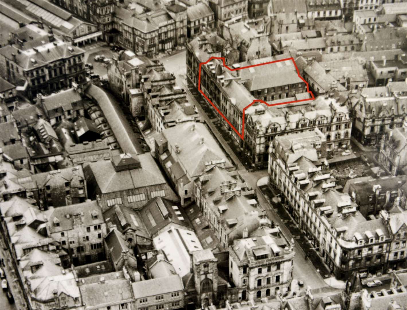 Union Street Public Consultation at the Spectrum Centre Dec 2019..A photograph showing what the site looked like back in 1949..Picture: James MacKenzie..