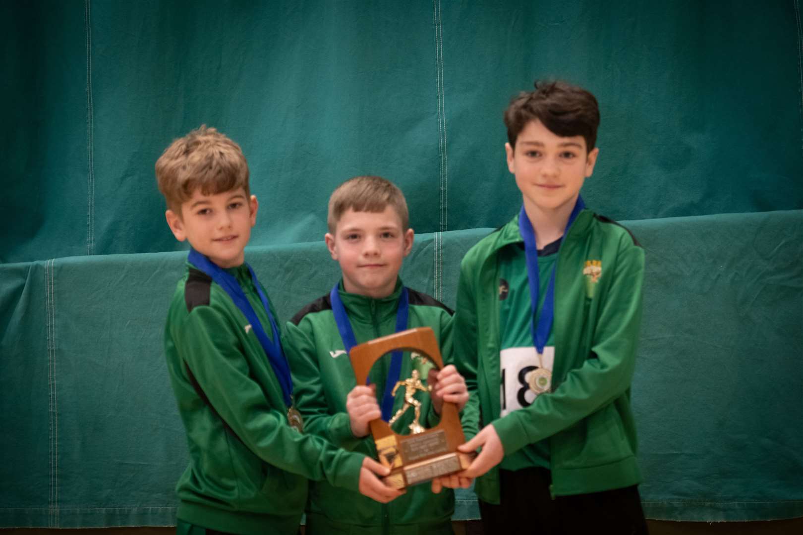 Primary Six and Seven Boys Section One champions Farr Primary School. Picture: Callum Mackay