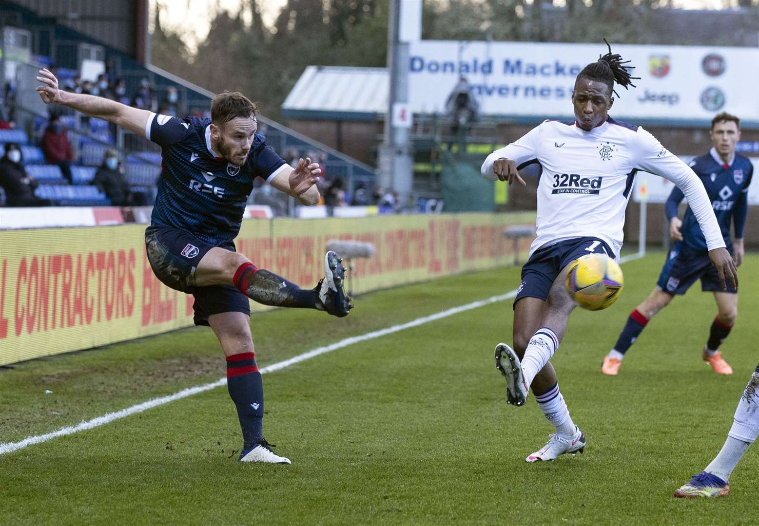 Keith Watson in action against Ross County last season. Picture: Ken Macpherson