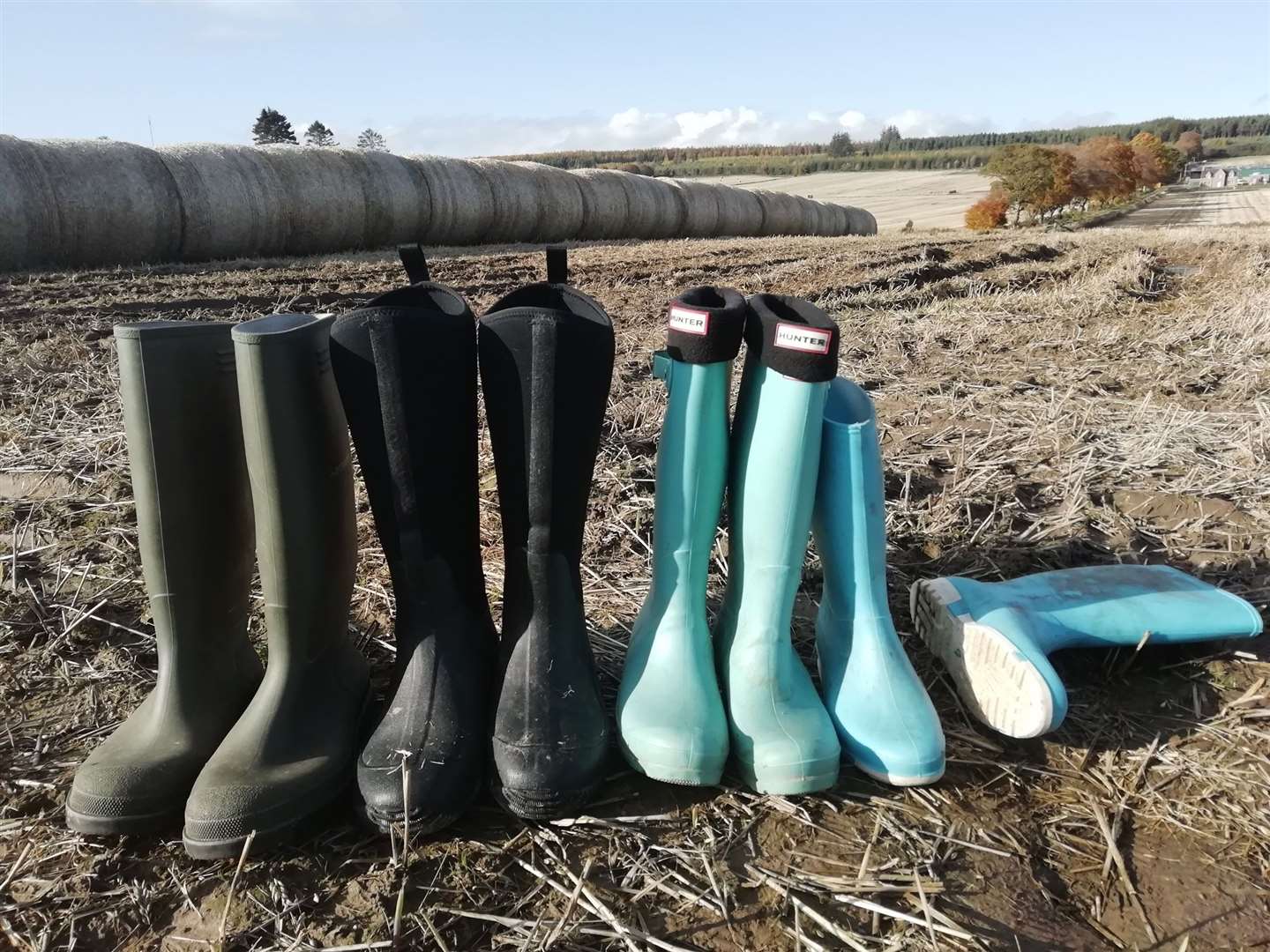 Joanna Lipp (13) was named junior winner for this images of a row of wellie boots on a Black Isle farm.