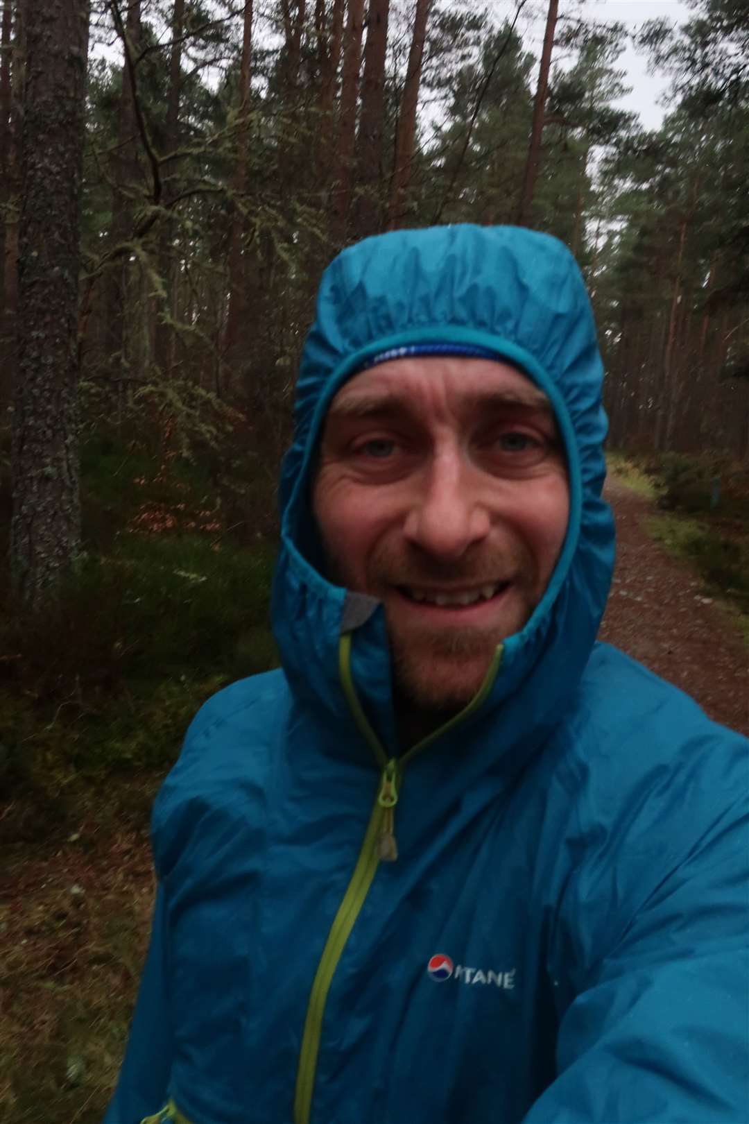 John enjoys a run in the rain just before the restrictions kicked in.
