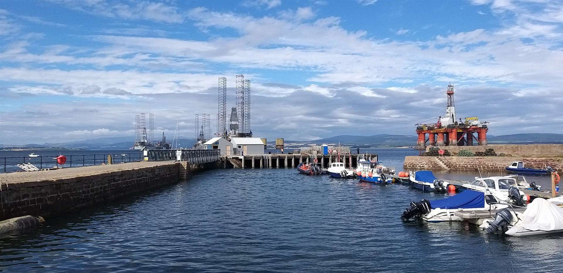 The first phase of repairs have been completed at Cromarty Harbour.