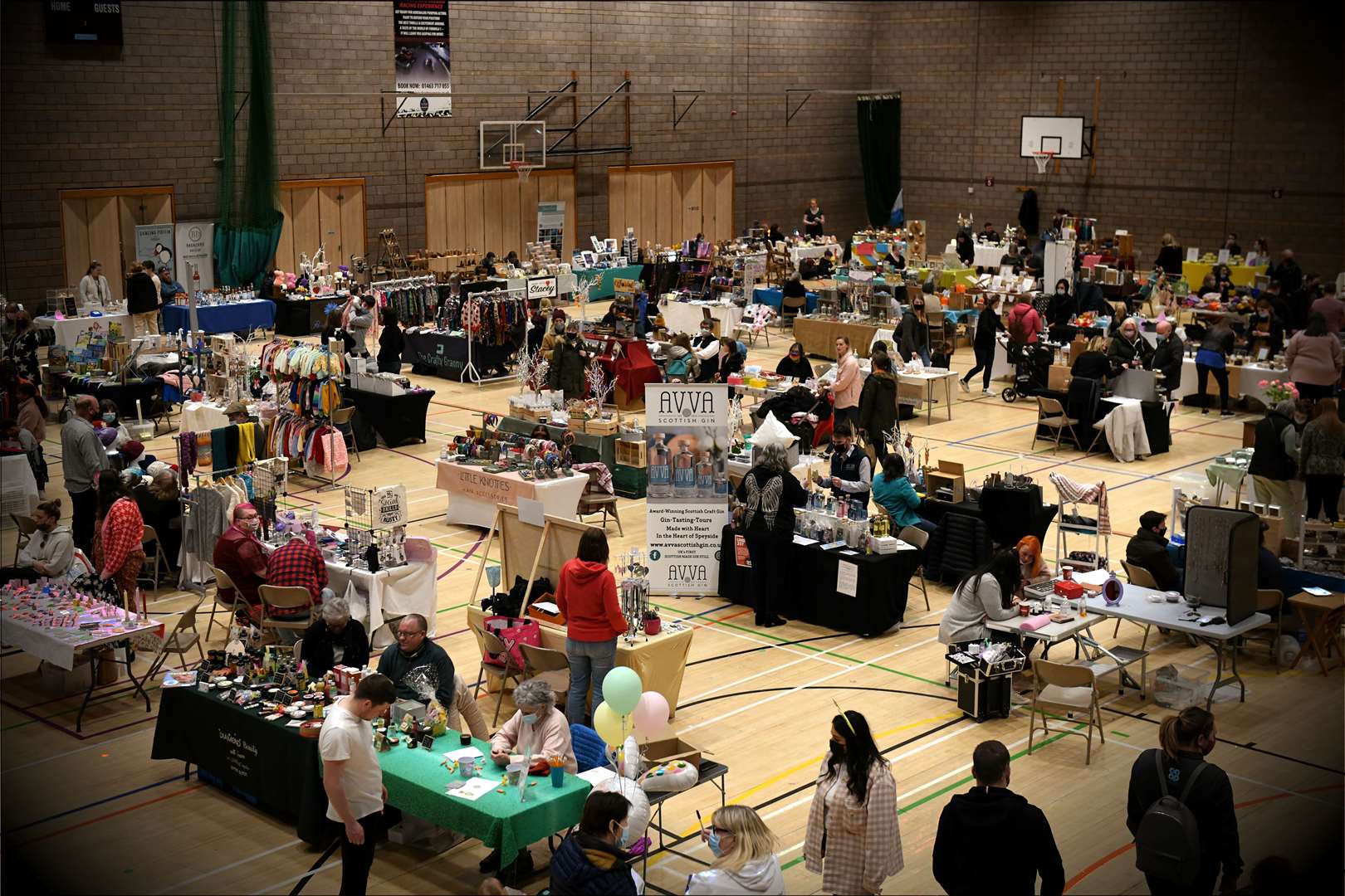 Spring Craft Fair in Inverness Leisure Centre: Inverness Leisure Centre interior. Picture: James Mackenzie.