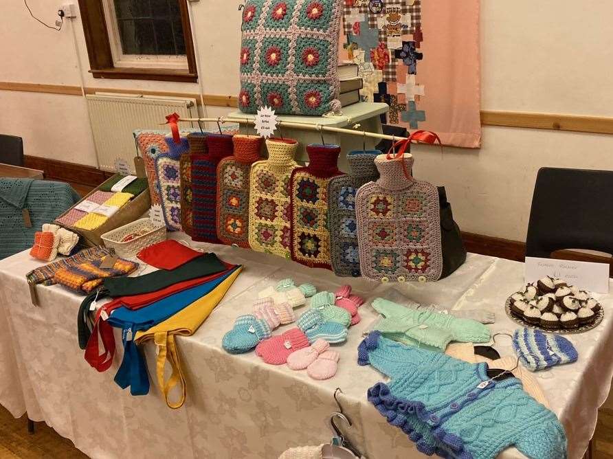 Handmade crafts were sold at the fair to raise funds for the Highland Foodbank.