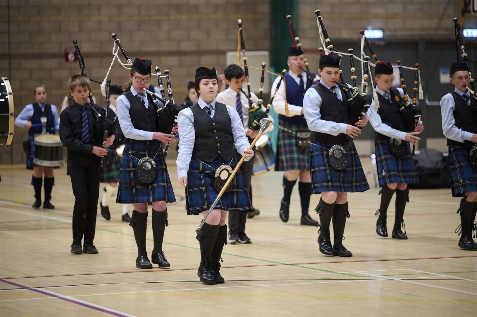 Beating Retreat event at Inverness Leisure Centre on Sunday.