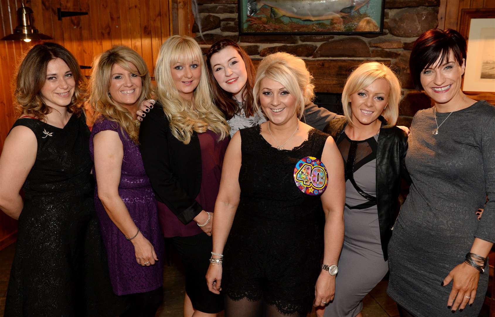 Partying at Johnny Foxes on her 40th birthday is Amanda Steven (centre) . Picture: Gary Anthony.