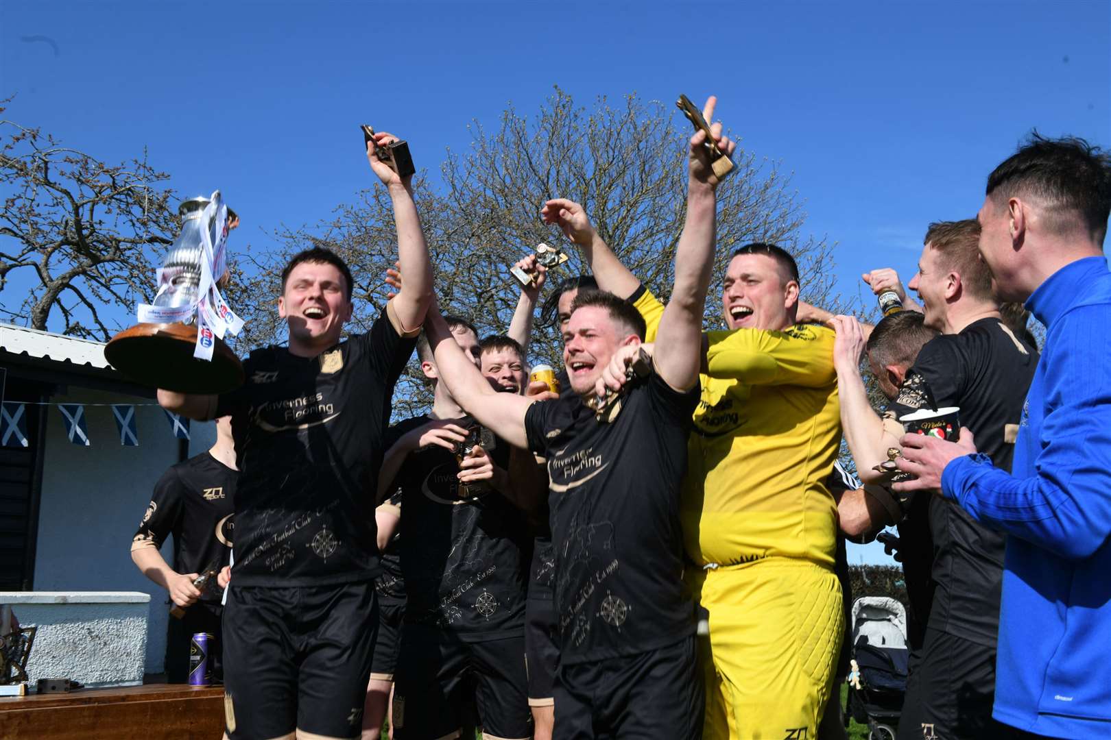 Loch Ness FC win the North Caledonian League 2023. Picture: James Mackenzie.