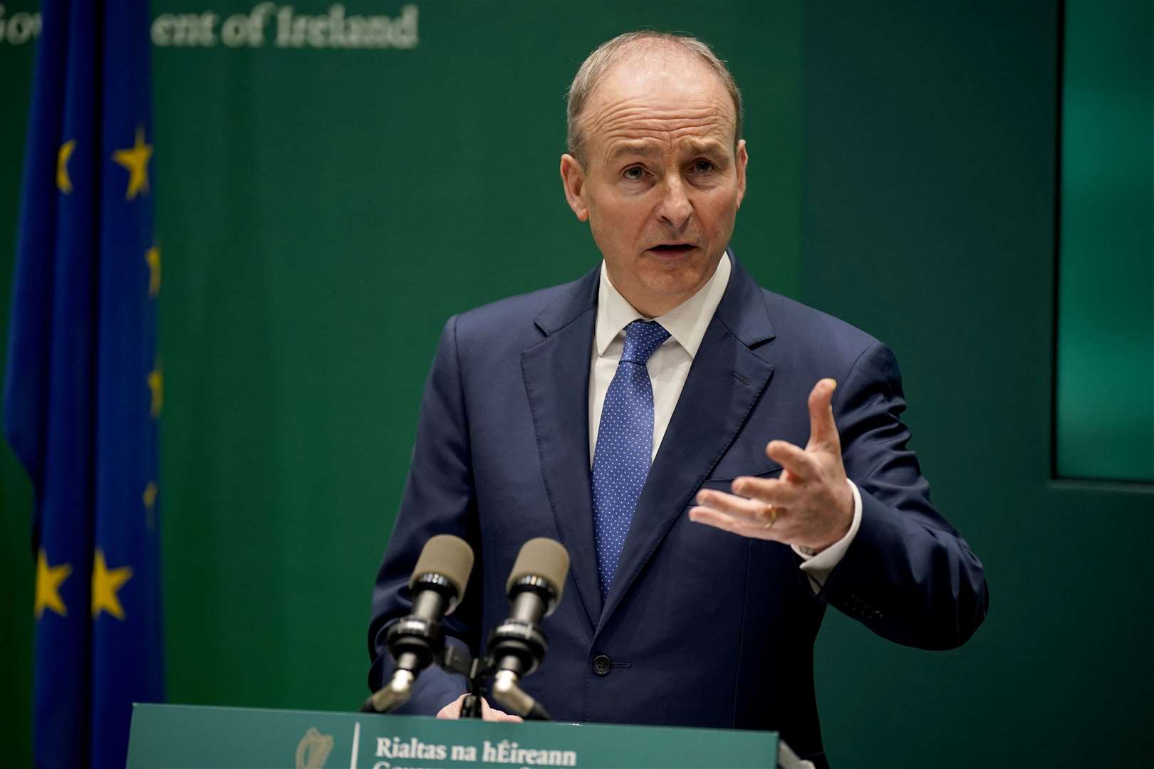 Tanaiste Micheal Martin says that Israel should open corridors and checkpoints on the ground to help get aid into Gaza (Niall Carson/PA)