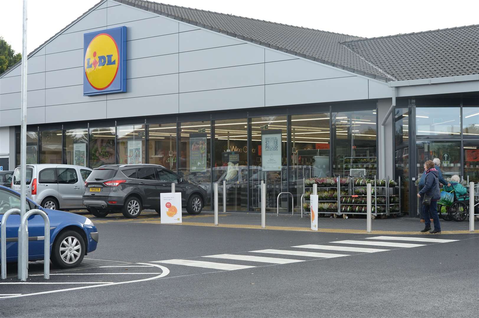 The Lidl in Telford Street, Inverness was broken into.