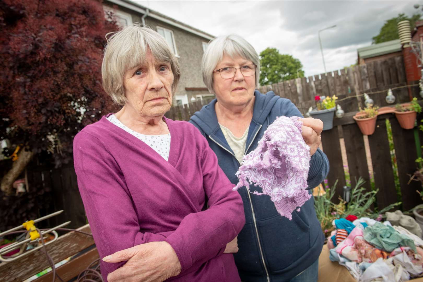 Margaret Cameron and Mabel Grant are calling for action to tackle an infestation of rats which are causing damage at their homes in Culloden.