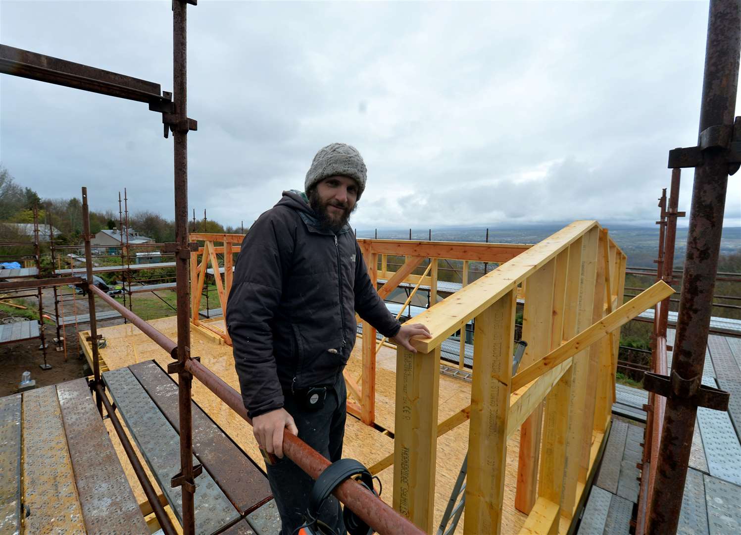 Builder Gaspard Meric. Picture: Callum Mackay