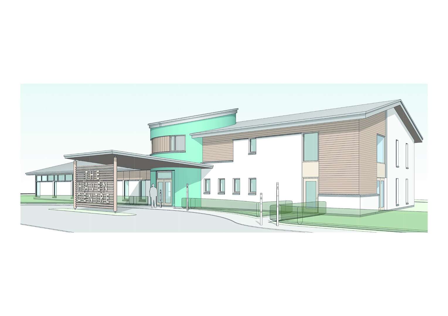 A CGI of what the Haven Centre will look like.