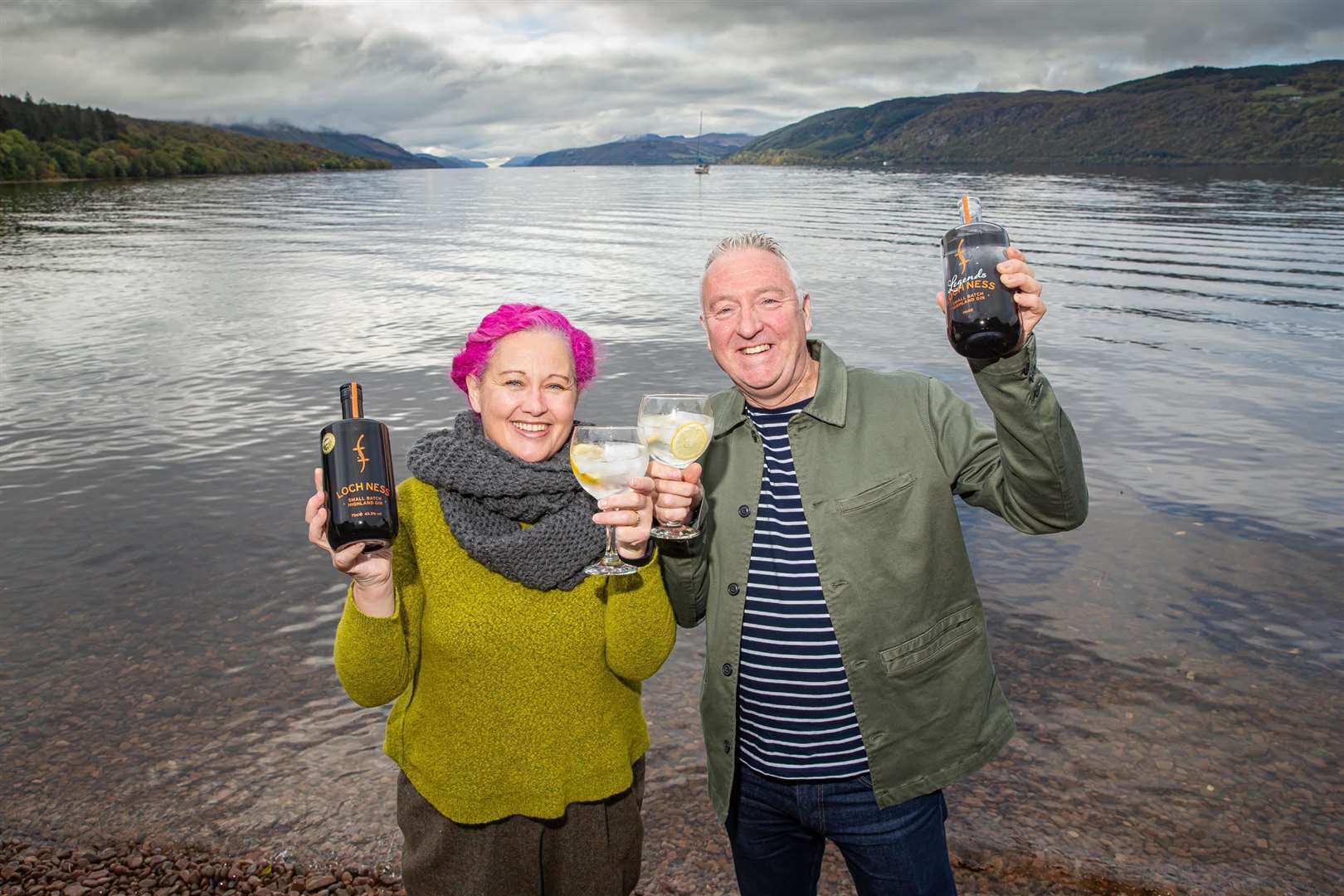 Keeping It RealKevin and Lorien Cameron-Ross, owners and founders of Loch Ness Spirits at Dores, Loch Ness.