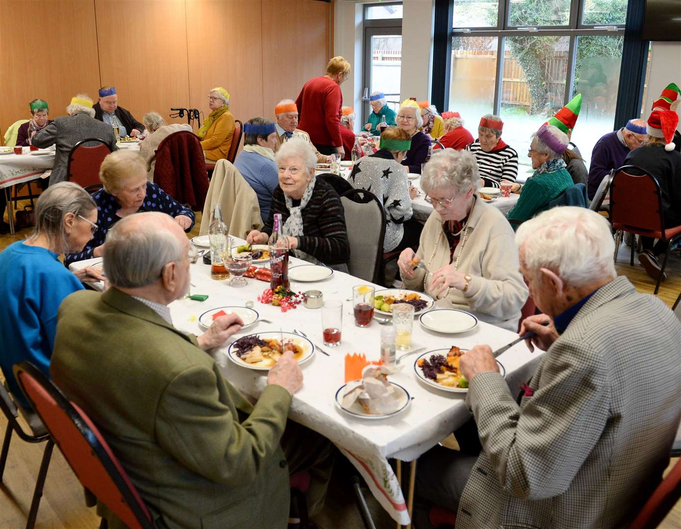 Seniors Christmas lunch at Free Church Hall, Fortrose. Picture: Gary Anthony..
