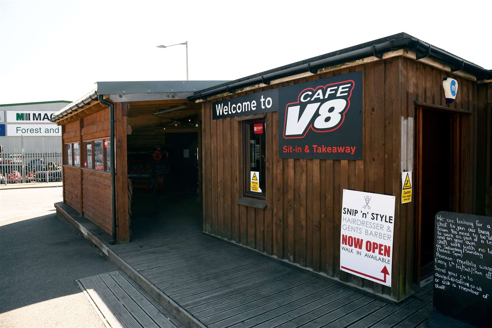 The team at Cafe V8 hopes to be back open tomorrow. Picture: James Mackenzie.