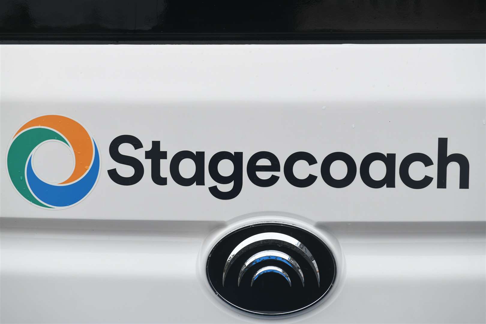 Stagecoach and Yutong branding. Picture: James Mackenzie.