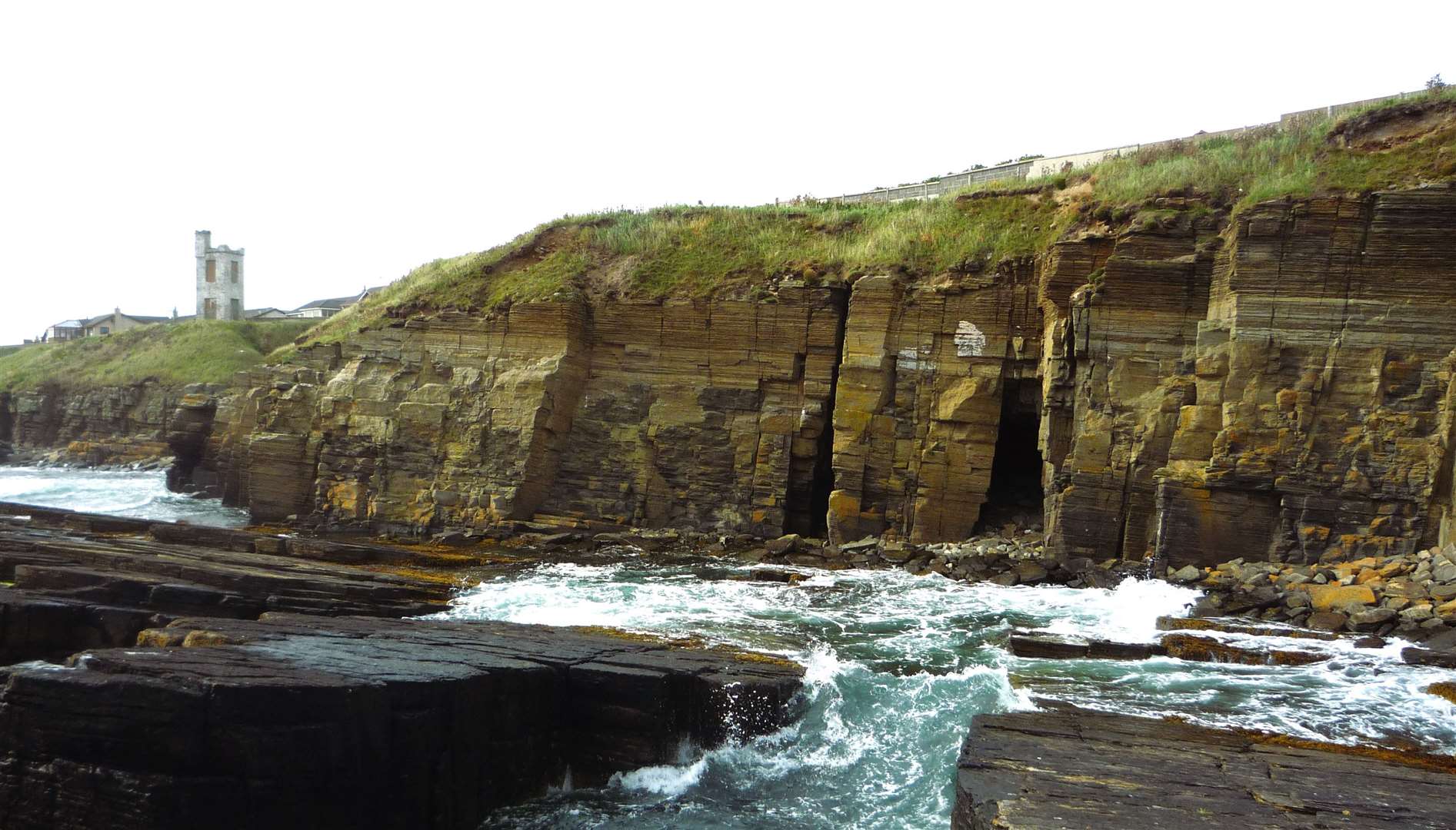 Caves on the north side of Wick Bay that Travelling families lived in after the Vagrancy Act of 1824 made it hard to live a nomadic lifestyle. Picture: DGS