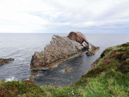 Bow Fiddle Rock near Portknockie.