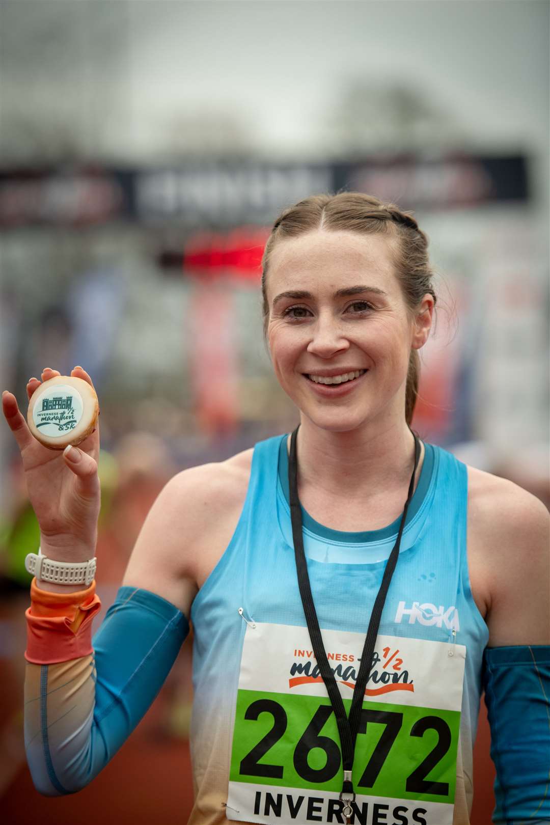 Mhairi Maclennan won the Inverness Half Marathon women's title. Picture: Callum Mackay.