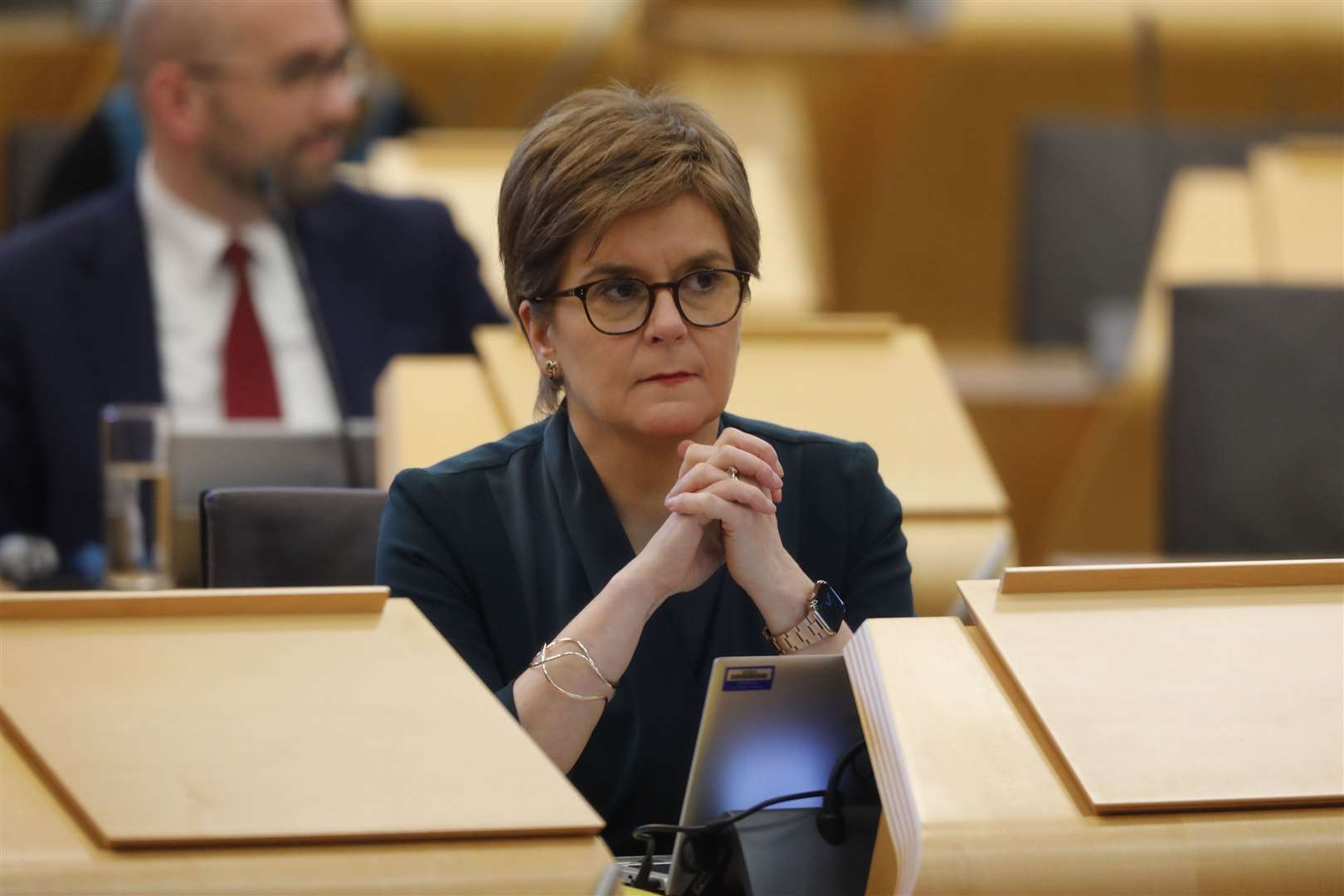 Nicola Sturgeon said her Government has ‘maximised’ what it can offer NHS staff (Andrew Cowan/Scottish Parliament/PA)