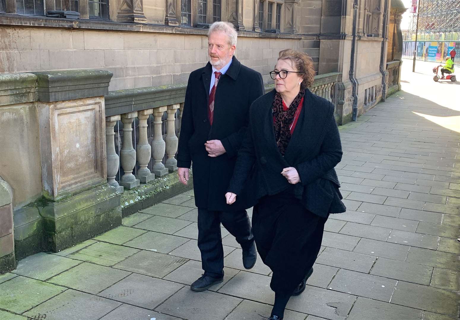 Charles and Liz Ritchie arrive at Sheffield Town Hall (Dave Higgens/PA)