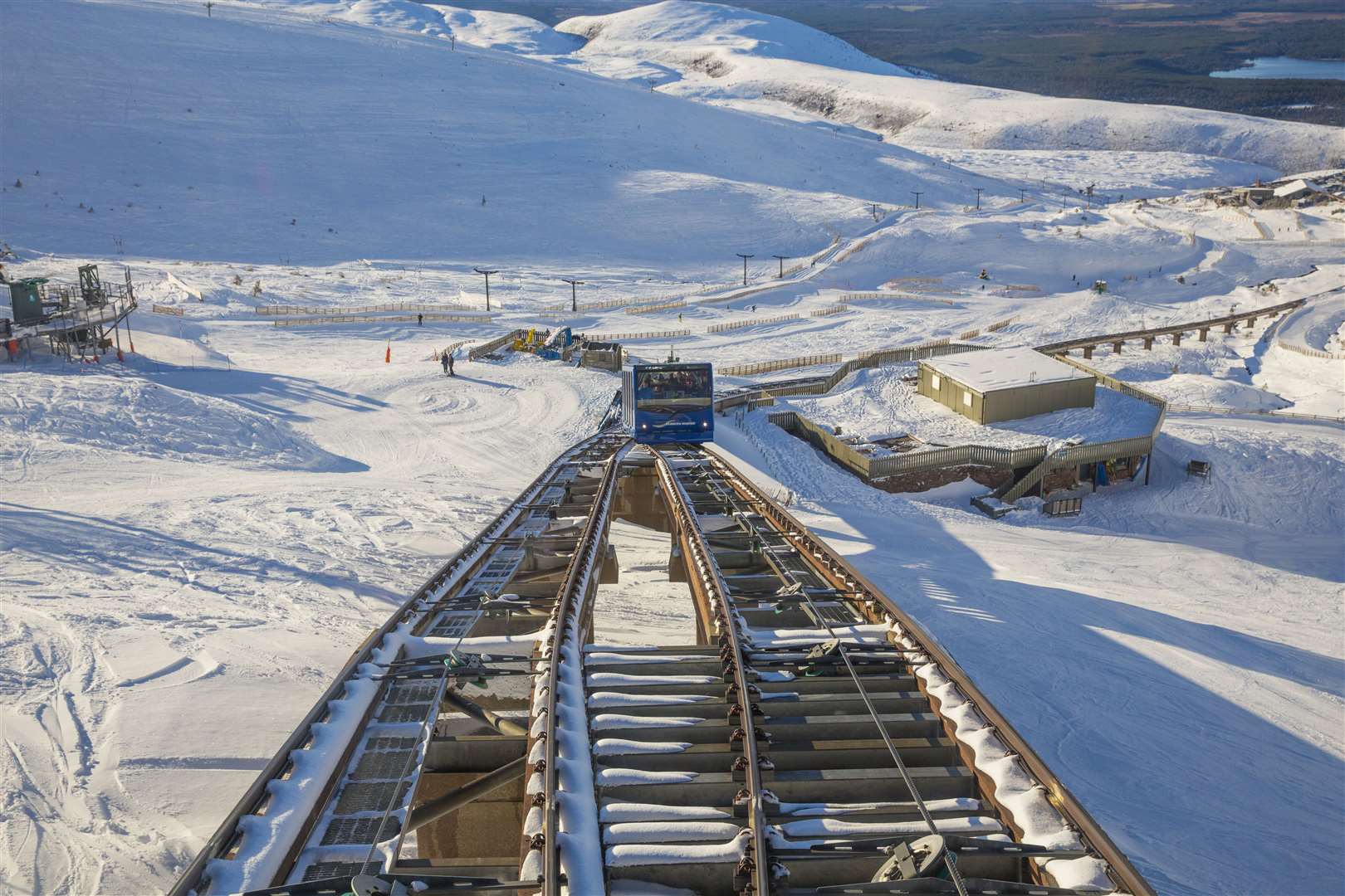 The Cairngorm funicular has not run since Autumn 2018 because of safety concerns about the concrete piers which carry the 1.9 kilometres of track.