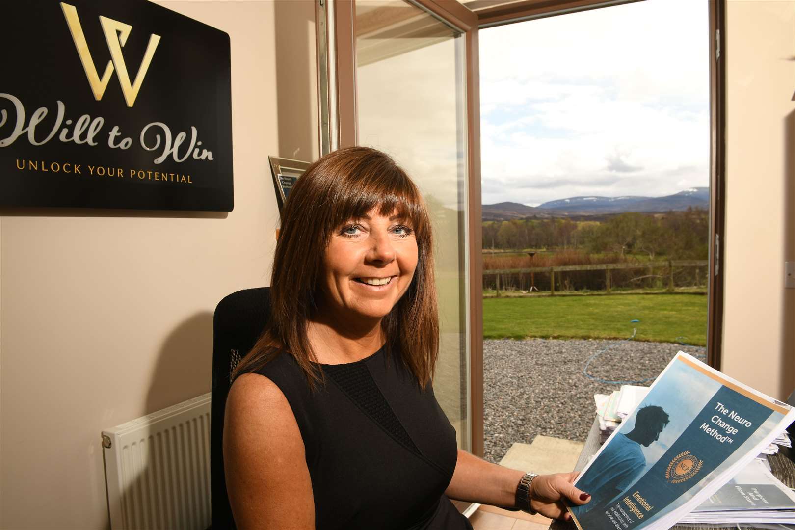Clare Humphreys, Owner of Will to Win at her desk. Picture: James Mackenzie.