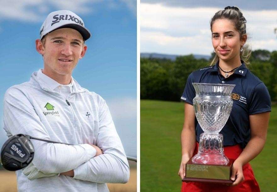 Calum Scott and Summer Elliott have been selected by Scottish Golf.