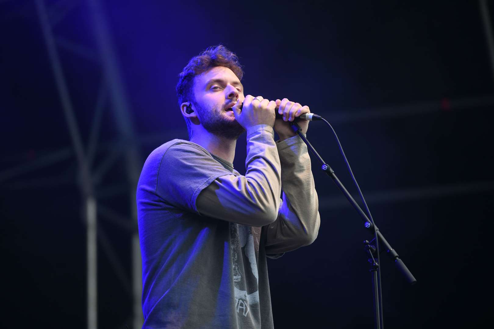 Keir Gibson on stage during his set supporting Clean Bandit and Ella Henderson in June at the Northern Meeting Park. Picture: James Mackenzie