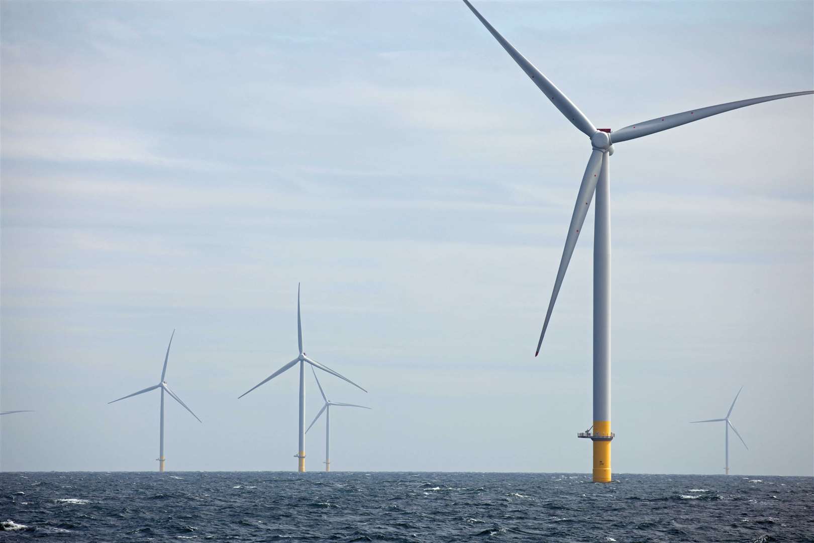 Ørsted’s Hornsea One offshore wind farm, comprising 174 7 MW turbines, lies off the Yorkshire coast,.